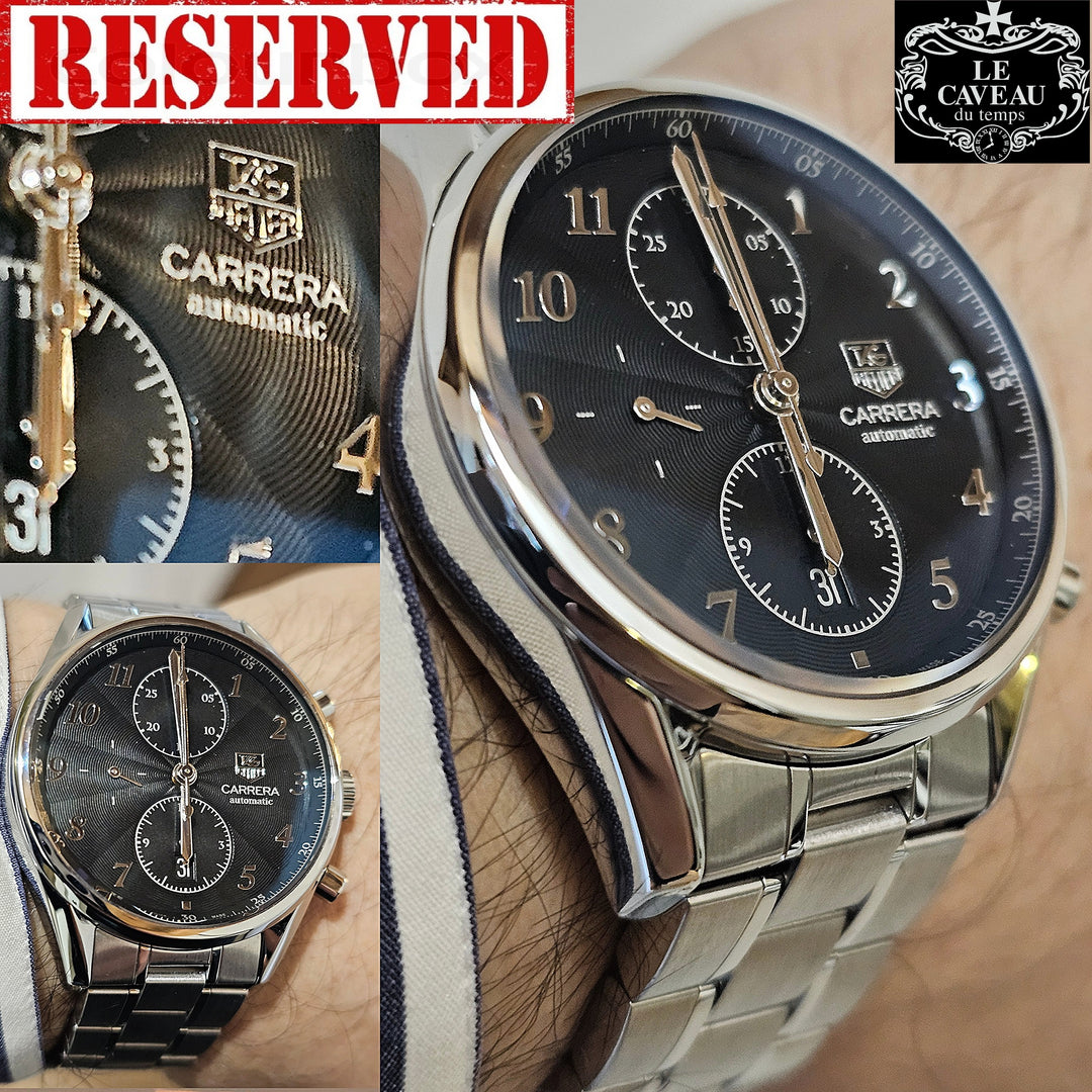 Tag Heuer Carrera acciaio - scatola e garanzia LeCaveau