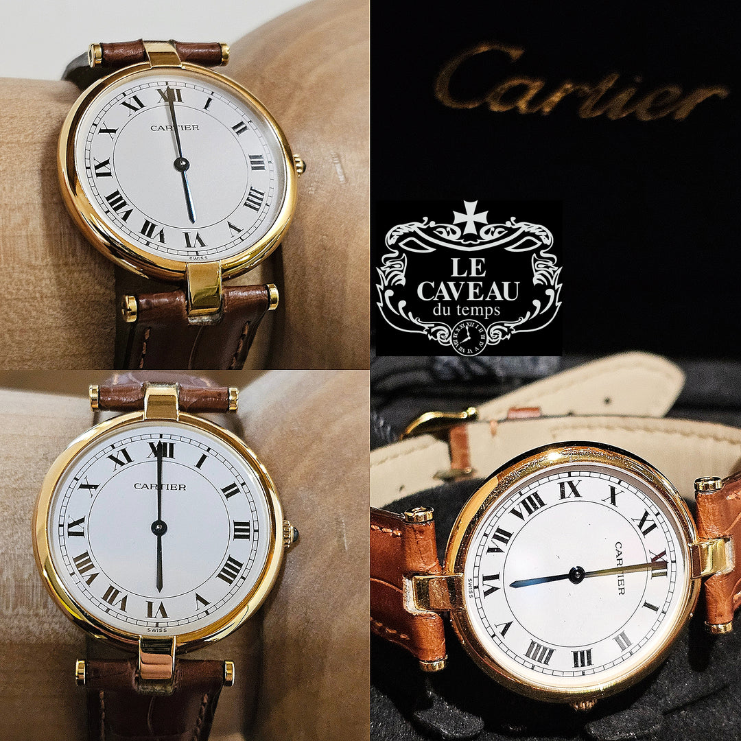 Cartier Vendome oro e cinturino con ardiglione - scatola originale e garanzia LeCaveau